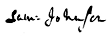 Samuel Johnson signature