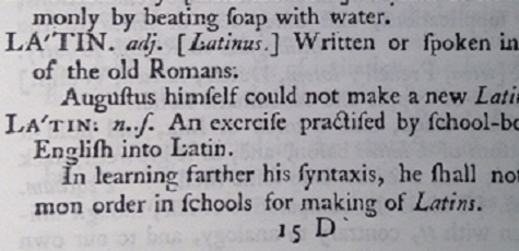 Latin text exerpt